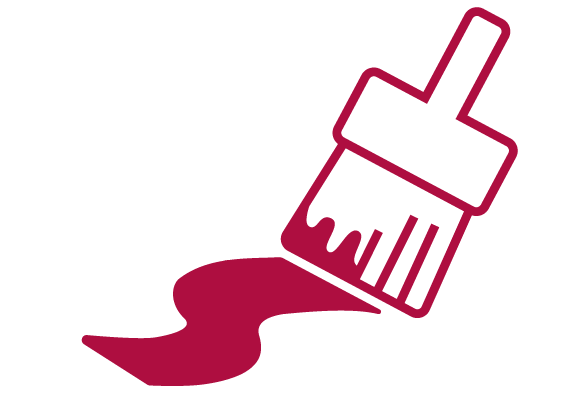 ブラシ重ね塗り