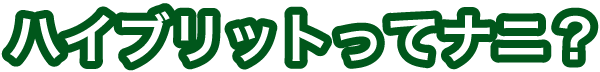 ハイブリットってナニ？